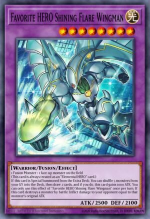 Favorite HERO Shining Flare Wingman  MAMO-EN004 (Ultra Rare)