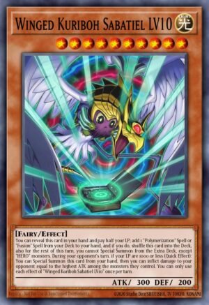 Winged Kuriboh Sabatiel LV10  MAMO-EN006 (Ultra Rare)