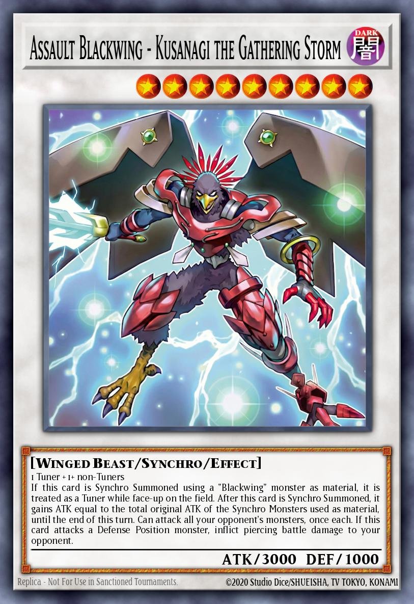 Assault Blackwing - Kusanagi the Gathering Storm MAMO-EN026 (Ultra Rare)